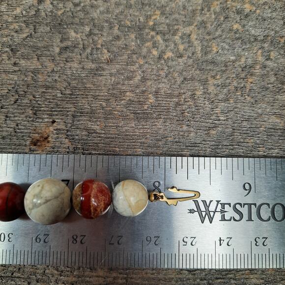 Boho Stone Bracelet W/Green Center Stone - Picture 6 of 6